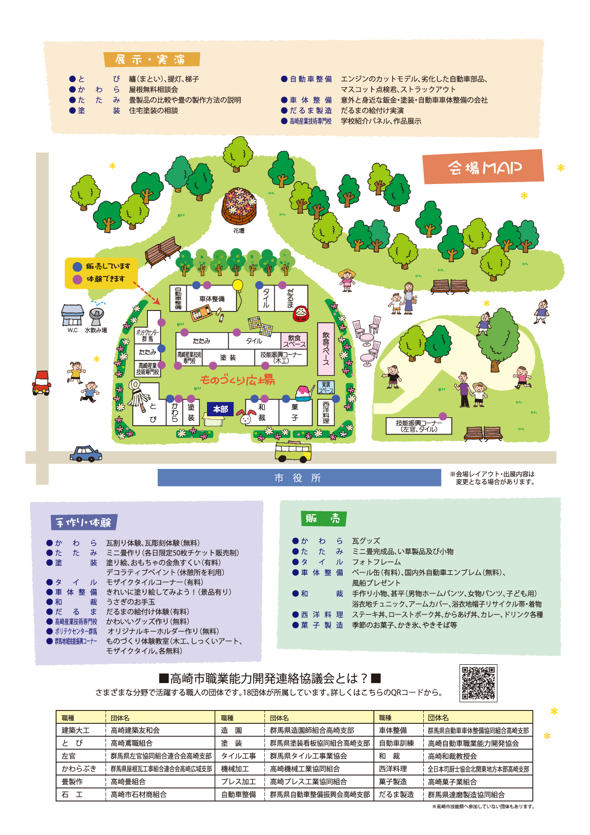 技能祭 会場MAP・詳細